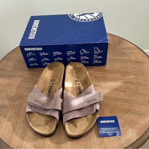 Birkenstock Mauve Suede Sandals - Picture 6 of 6